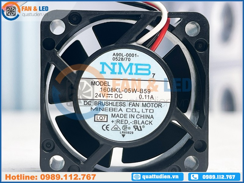 Quạt DC NMB 1608KL-05W-B59, 24 VDC, 40x40x20 mm