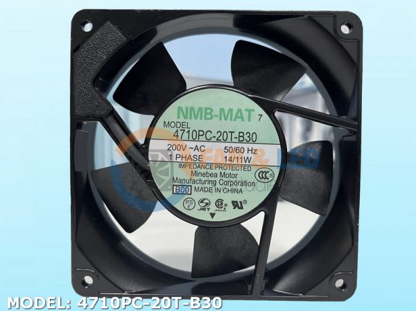 Quạt NMB Fan 4710PC-20T-B30, 200VAC, 120x120x25mm
