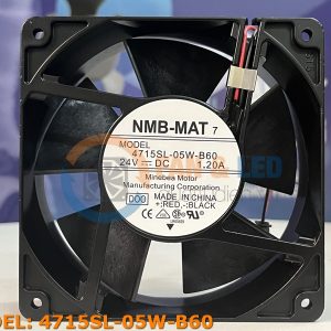 Quạt DC NMB 4715SL-05W-B60, 24VDC - 1.20A, 120x120x38mm