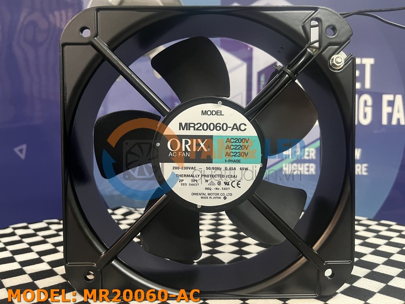 Quạt ORIX JAPAN MR20060-AC, 220vac, 200x200x60mm