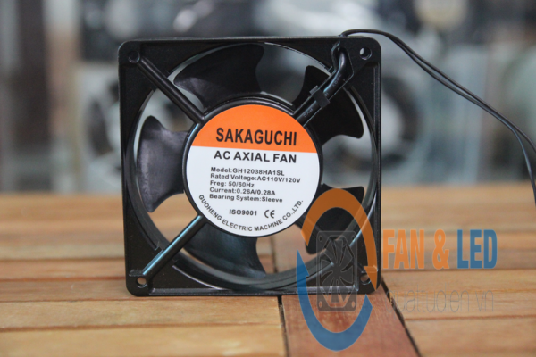 Quạt AC Sakaguchi GH12038HA1SL, 110VAC, 120x120x38mm