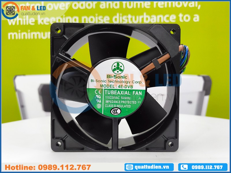 Quạt Bi-Sonic 4E-DVB, 119x119x38 mm, 100-200VAC