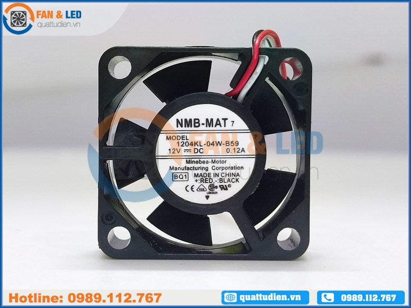 Quạt NMB 1204KL-04W-B59, 12VDC, 30x30x10mm