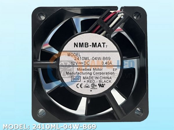 Quạt NMB MAT 2410ML-04W-B69, 12VDC, 60x60x25mm