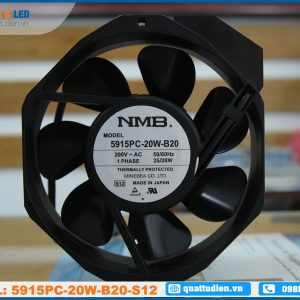 Quạt NMB MAT 5915PC-20W-B20-S12, 200VAC 172x172x38mm
