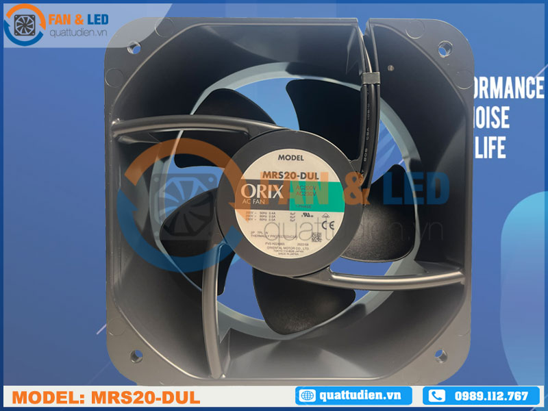 Quạt ORIX MRS20-DUL, 200x200x90mm, 200-230VAC