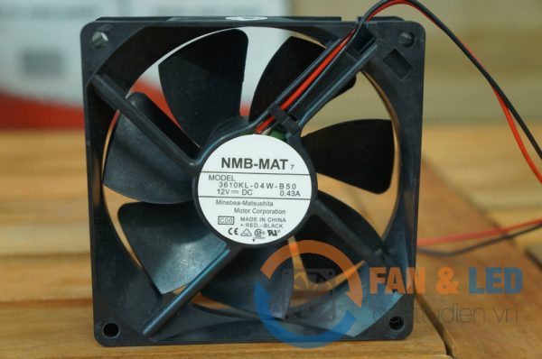 Quạt NMB MAT 3610KL-04W-B50, 12VDC, 92x92x25mm