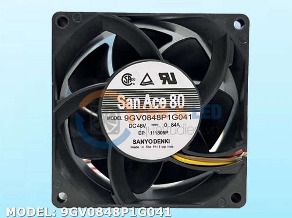 Quạt SANYO DENKI 9GV0848P1G041, 48VDC, 80x80x38mm