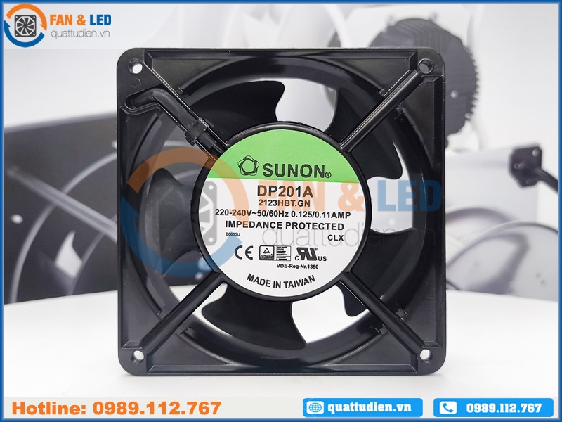 Quạt Sunon DP201A 2123HBT.GN, 120x120x38mm, 220VAC
