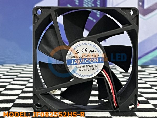 Quạt JAMICON JF0825S2HS-R, 24VDC, 80x80x25mm