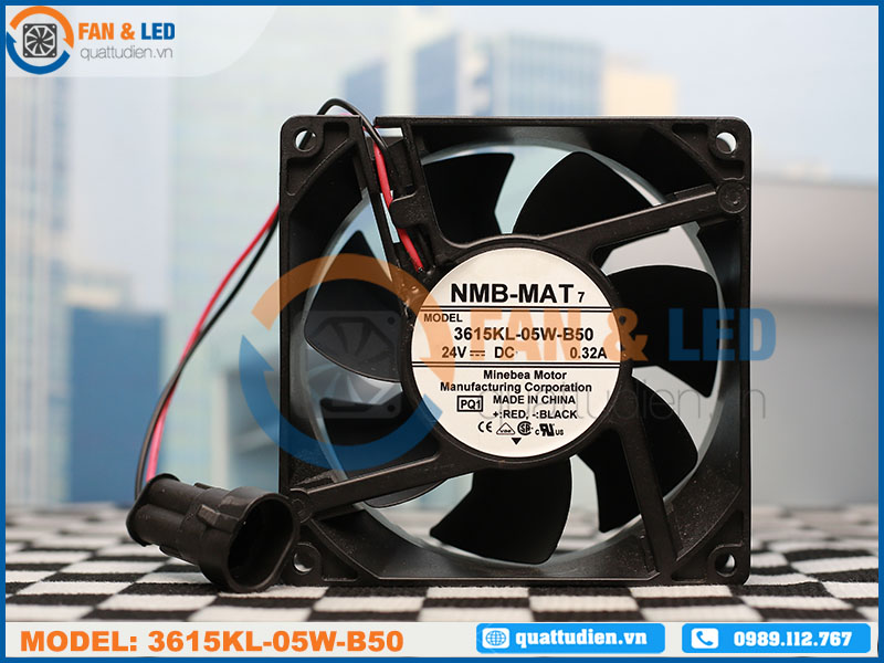 Quạt NMB 3615KL-05W-B50, 24vdc, 92x92x38mm