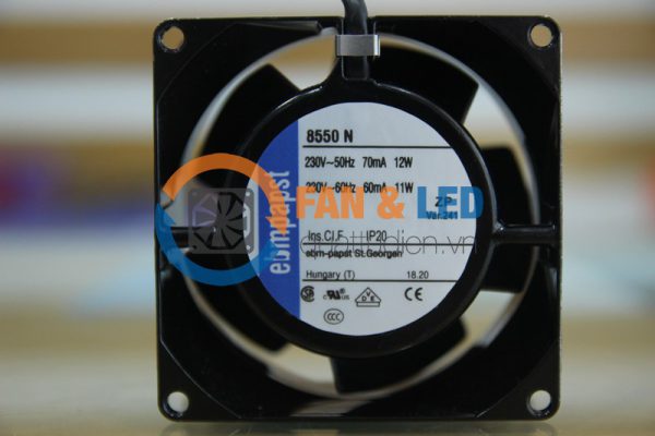 Quạt EBM PAPST 8550N, 230VAC, 80x80x38mm