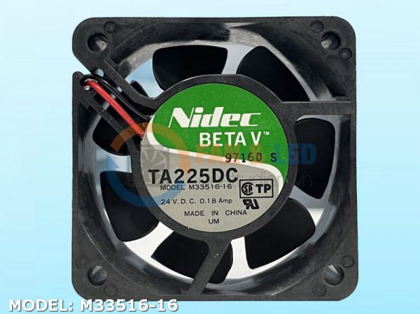 Quạt NIDEC TA225DC M33516-16, 24VDC, 60x60x25mm