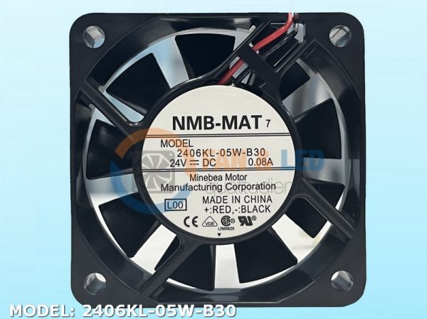 Quạt NMB 2406KL-05W-B30, 24VDC, 60x60x15mm
