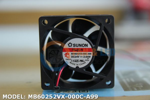 Quạt SUNON MB60252VX-000C-A99, 24VDC, 60x60x25mm