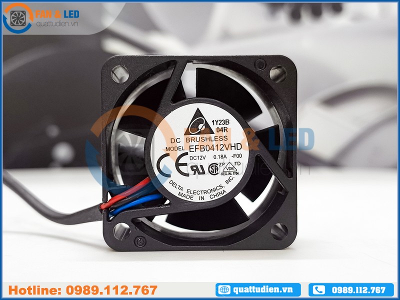 Quạt DELTA EFB0412VHD, 12VDC, 40x40x20mm