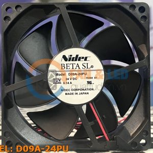 Quạt NIDEC D09A-24PU, 24VDC, 90x90x25mm