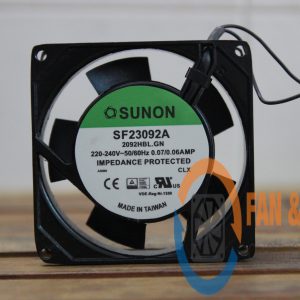 Quạt SUNON SF23092A 2092HBL.GN, 220/240VAC, 92x92x25mm
