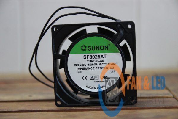 Quạt SUNON SF8025AT 2082HSL.GN, 220/240VAC, 80x80x25mm