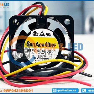 Quạt SANYO DENKI 9WF0424H6D01, 24VDC, 40x40x20mm