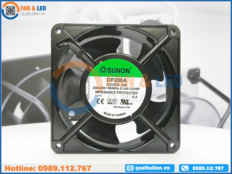 Quạt Sunon DP200A 2123XSL.GN, 220/240VAC, 120x120x38mm