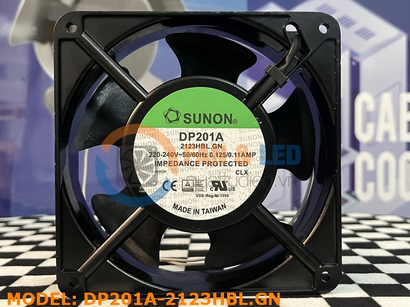 Quạt Sunon DP201A 2123HBL.GN, 220/240VAC, 120x120x38 mm