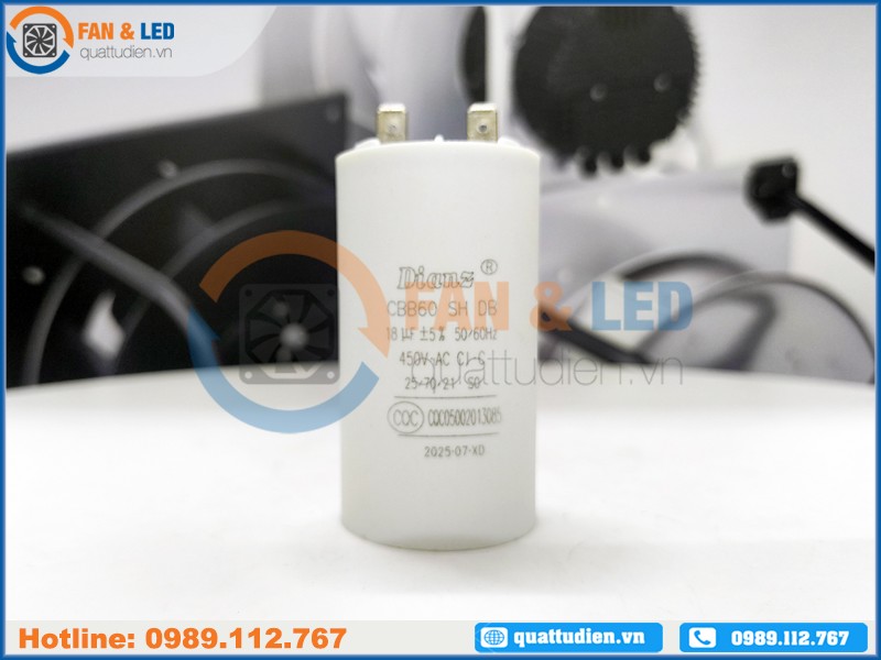 Tụ điện Dianz CBB60 18uF/450VAC