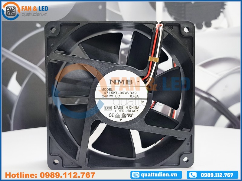 Quạt NMB 4715KL-05W-B39, 24VDC, 119x119x38mm