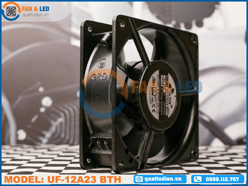 POWERYEAR 12CM Cooling Fan - DC12V 0.35A 2-Wire Computer Fan