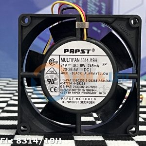 Quạt EBMPAPST 8314 /19H, 24VDC, 80x80x32mm