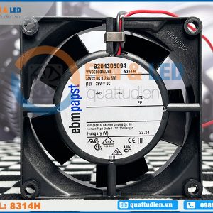 Quạt EBMPAPST 8314H, 24VDC, 80x80x32mm
