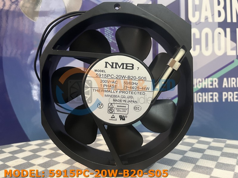 Quạt NMB 5915PC-20W-B20-S05, 200VAC, 172x172x38mm