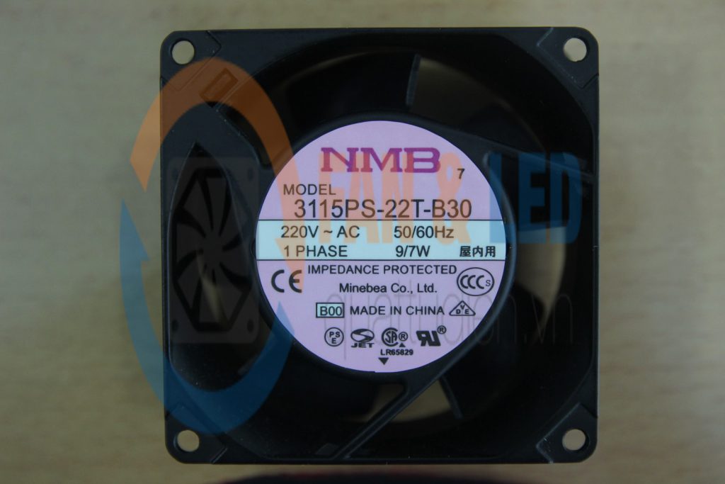 Quạt NMB 3115PS-22T-B30, 220VAC, 80x80x38mm