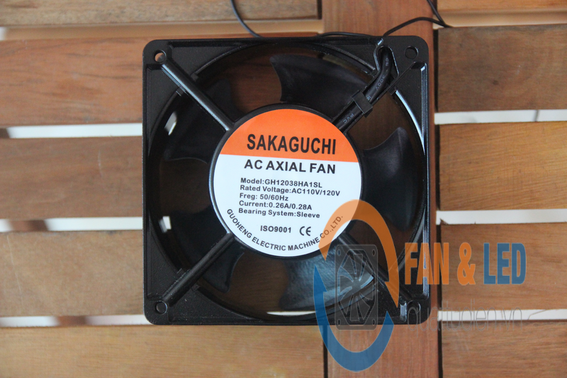 Quạt Sakaguchi GH12038HA1SL, 110VAC, 120x120x38mm