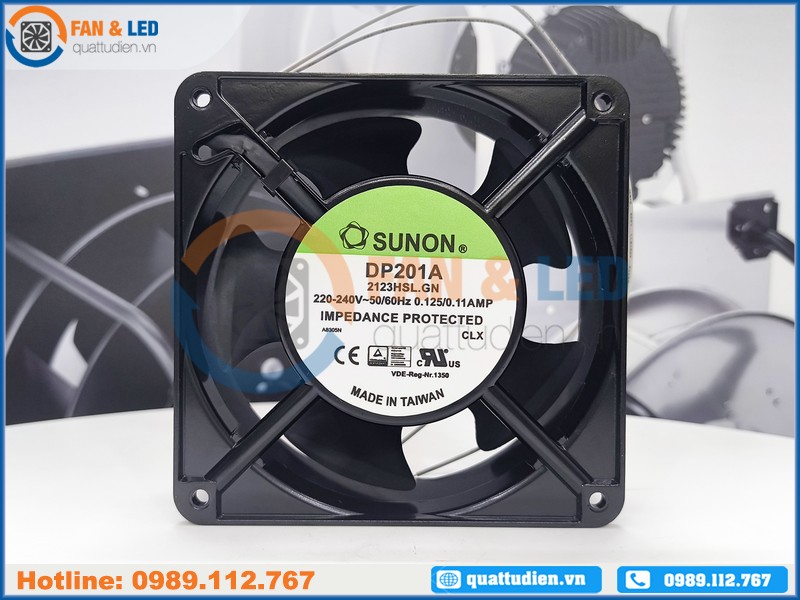 Quạt Sunon DP201A 2123HSL.GN,220/240VAC, 120x120x38 mm