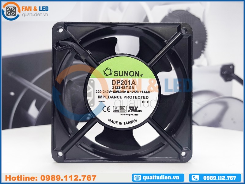 Quạt Sunon DP201A 2123HST.GN, 220/240VAC, 120x120x38mm