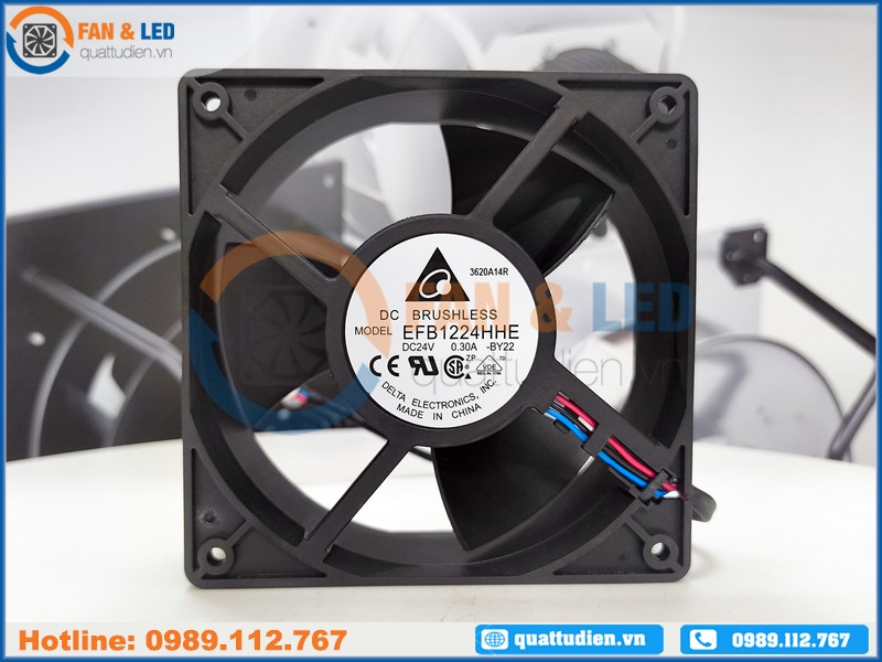 Quạt DELTA EFB1224HHE, 24VDC, 120x120x38mm