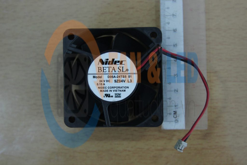Quạt NIDEC D06A-24TS5 01, 24VDC, 60x60x25mm