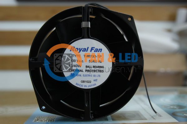 Quạt ROYAL FAN TM670D-TP, 100VAC, 172x150x55mm