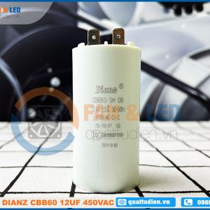 Tụ điện Dianz CBB60 12uF ±5%, 450VAC Giắc cắm