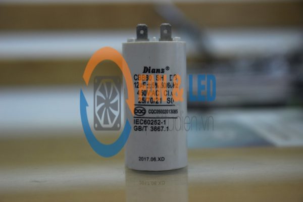Tụ điện Dianz CBB60 12uF ±5%, 450VAC Giắc cắm