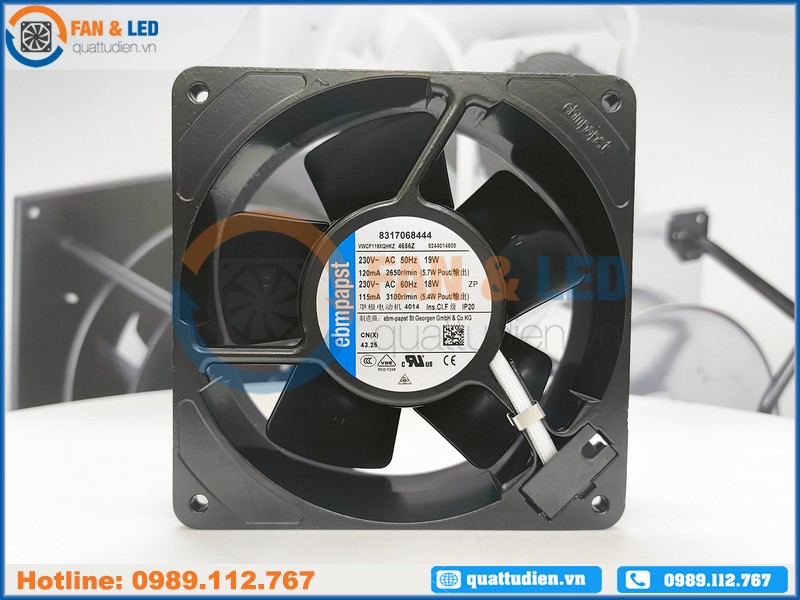 Quạt EBMPAPST 4656Z, 230VAC, 120x120x38mm