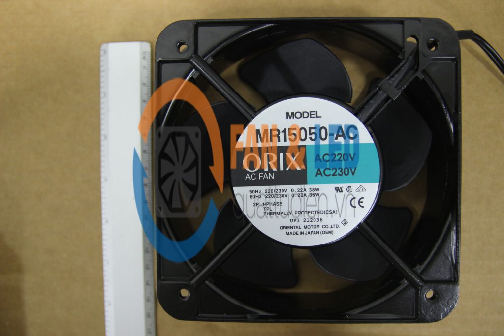 Quạt ORIX MR15050-AC, 220-230VAC, 150x150x50mm