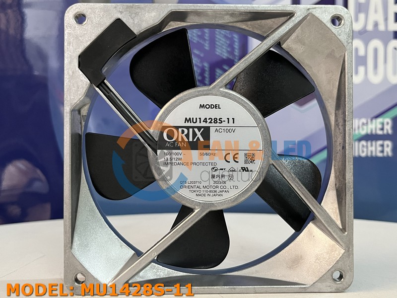 Quạt ORIX MU1428S-11, 100VAC, 140x140x28mm