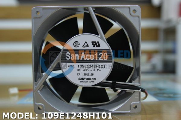 Quạt SANYO DENKI 109E1248H101, 48VDC, 120x120x38mm