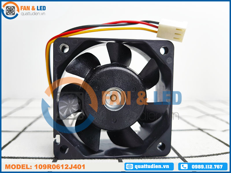 Quạt hút SANYO DENKI 109R0612J401, 12VDC, 60x60x25mm