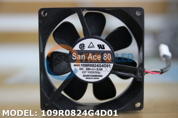 Quạt SANYO DENKI 109R0824G4D01, 24VDC, 80x80x25mm