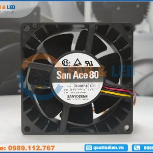Quạt SANYO DENKI 9G0824G101, 24VDC, 80x80x38mm