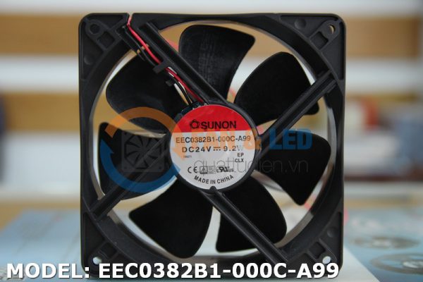 Quạt SUNON EEC0382B1-000C-A99, 24VDC, 120x120x38mm
