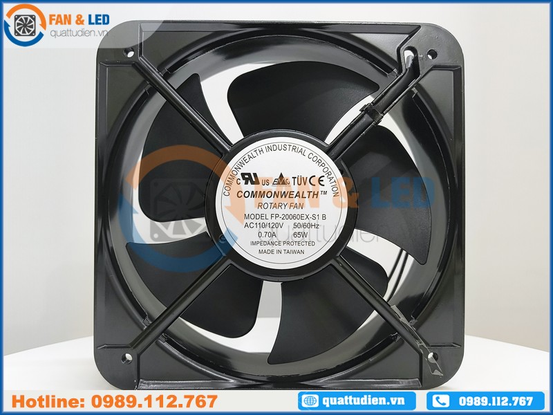 Quạt COMMONWEALTH FP-20060EX-S1 B, 110V-120VAC, 200x200x60mm